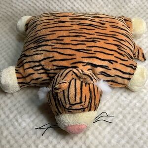 KEEL TOYS Plush Striped Tiger Foldable Pillow Stuffed Animal Toy